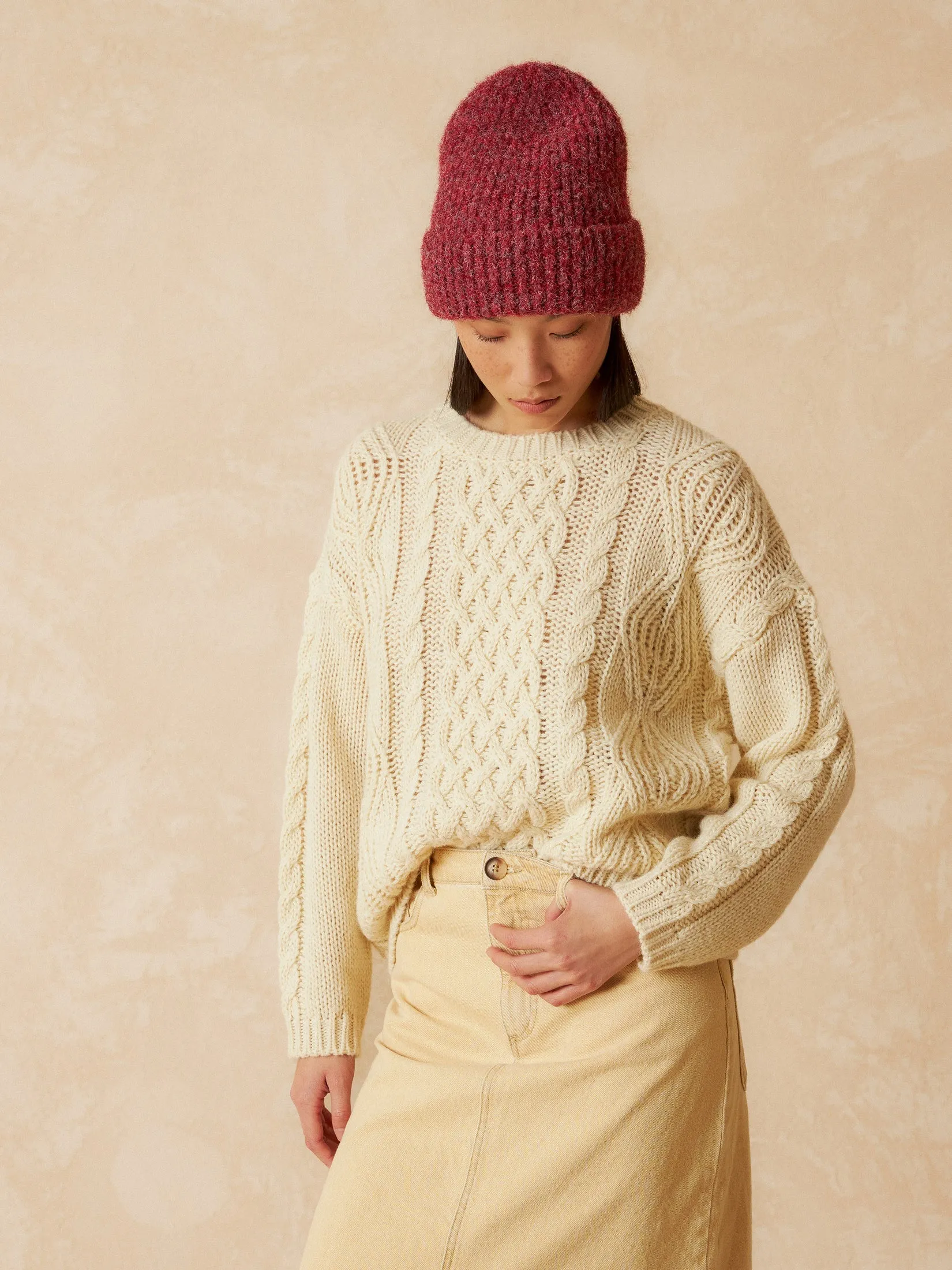 Cableknit Jumper Beige sold by Ivalo.com product image thumbnail 3