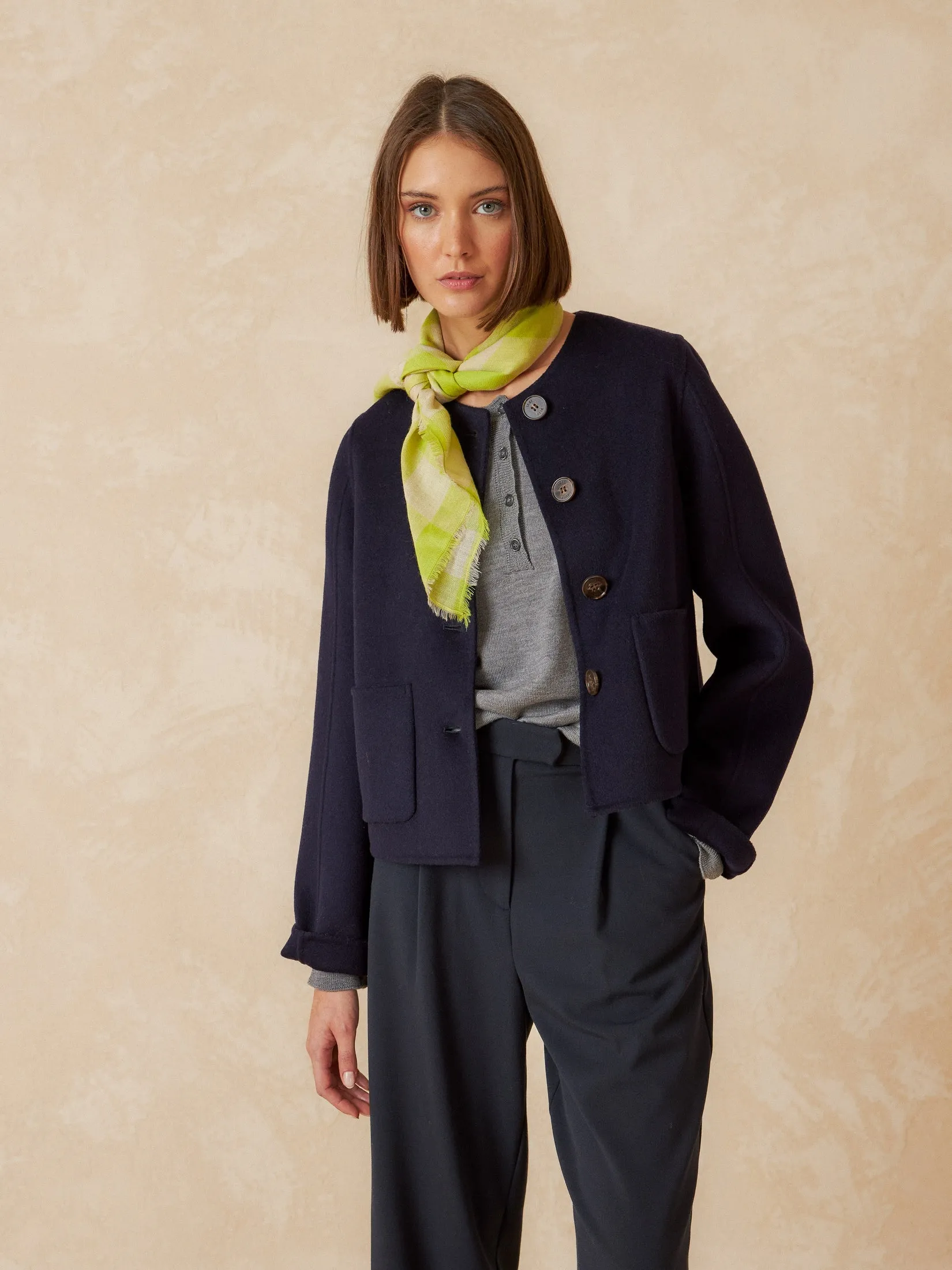 Wool Cloth Coat Blue sold by Ivalo.com product image thumbnail 3
