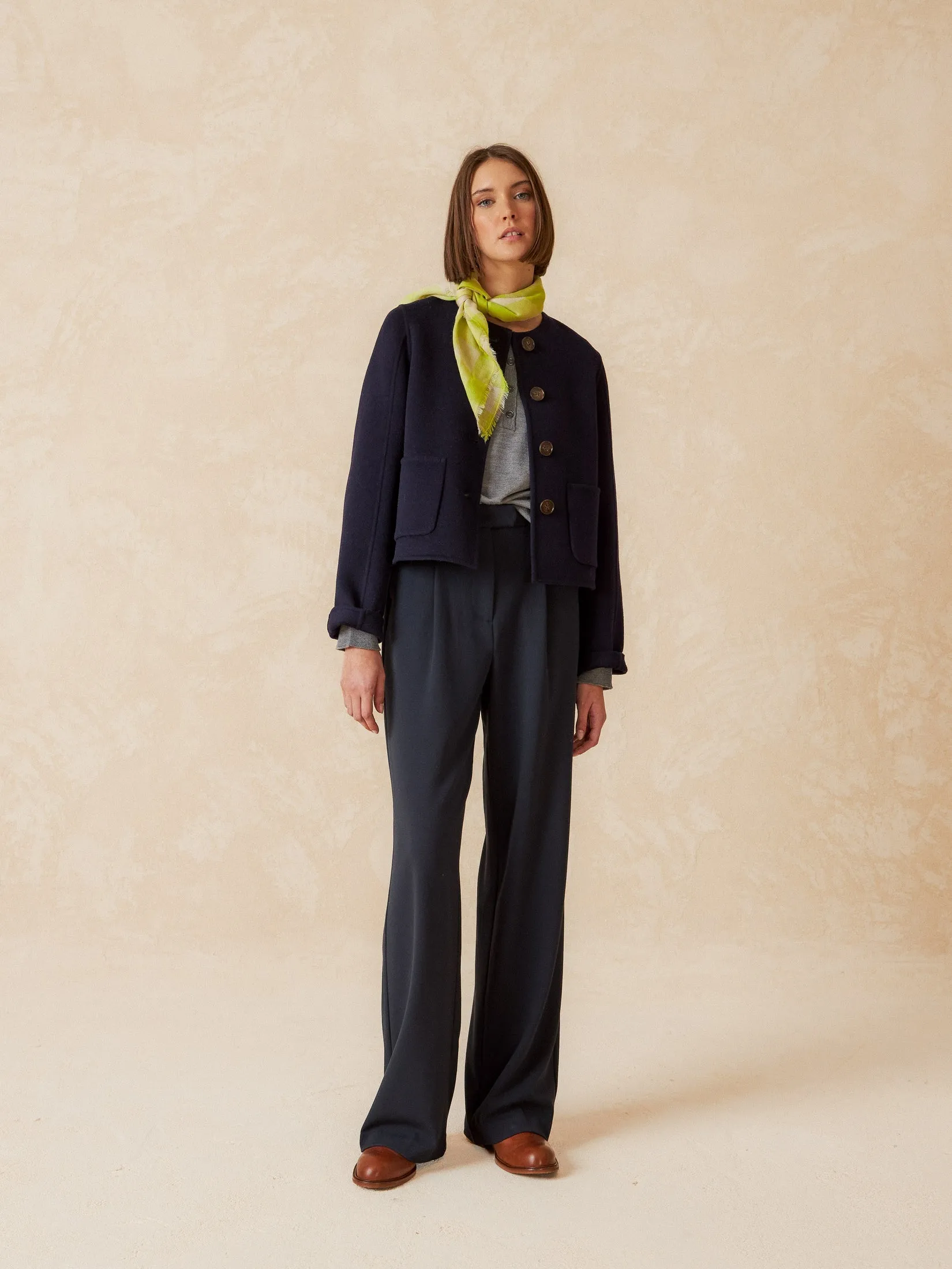 Wool Cloth Coat Blue sold by Ivalo.com product image thumbnail 2