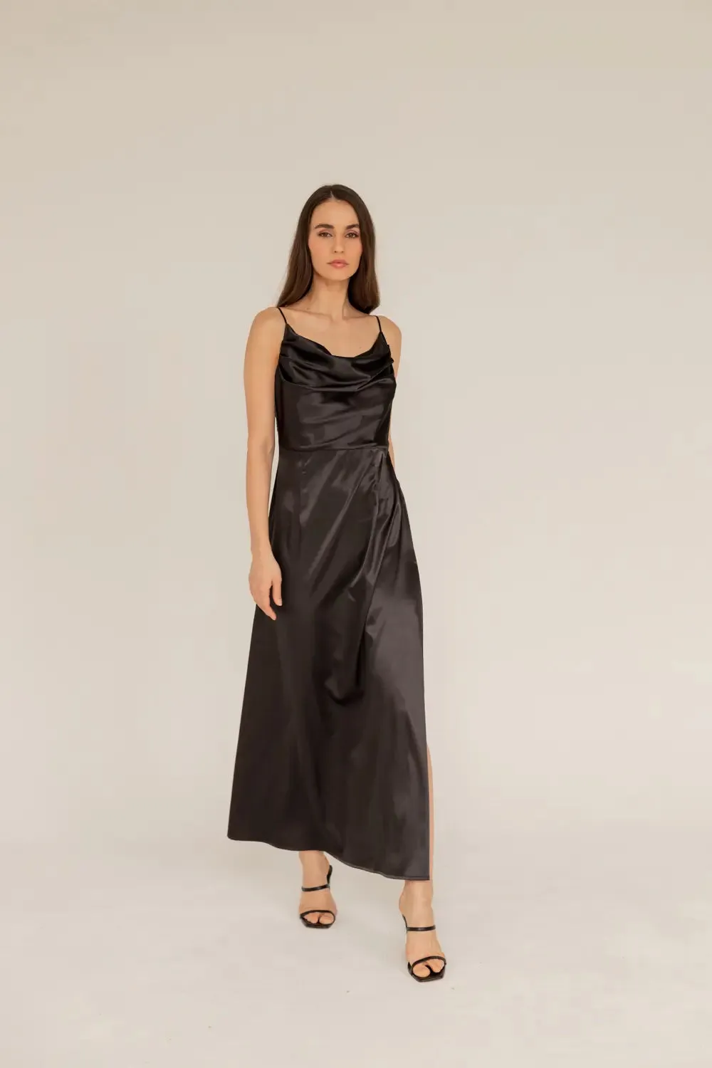 Marlena Satin Dress Black sold by Ivalo.com product image thumbnail 2