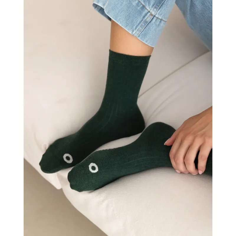 Barefoot Sock Melange Green sold by Ivalo.com