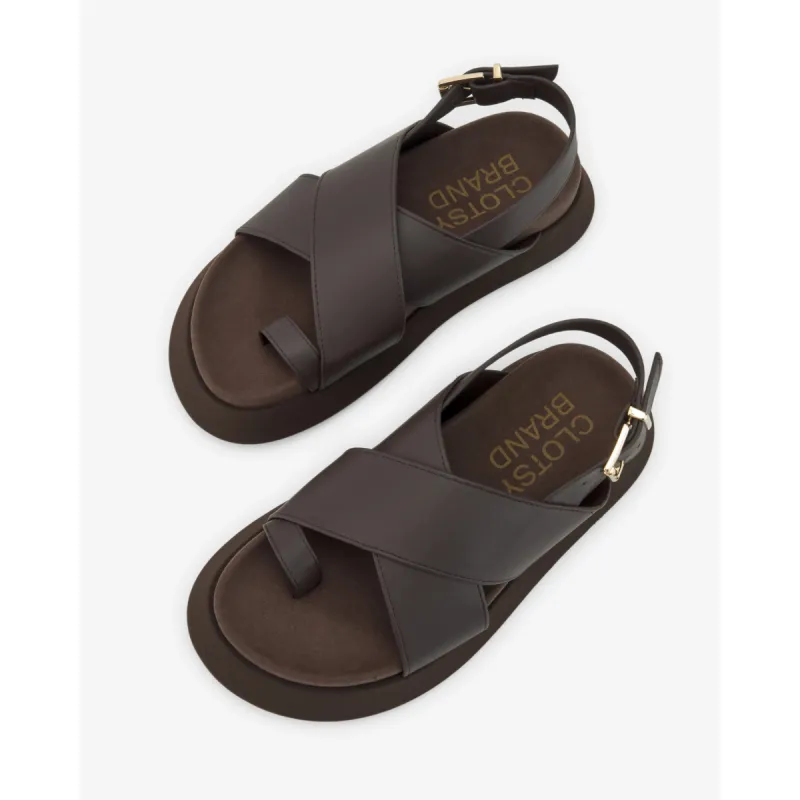 Aina Sandals Brown sold by Ivalo.com