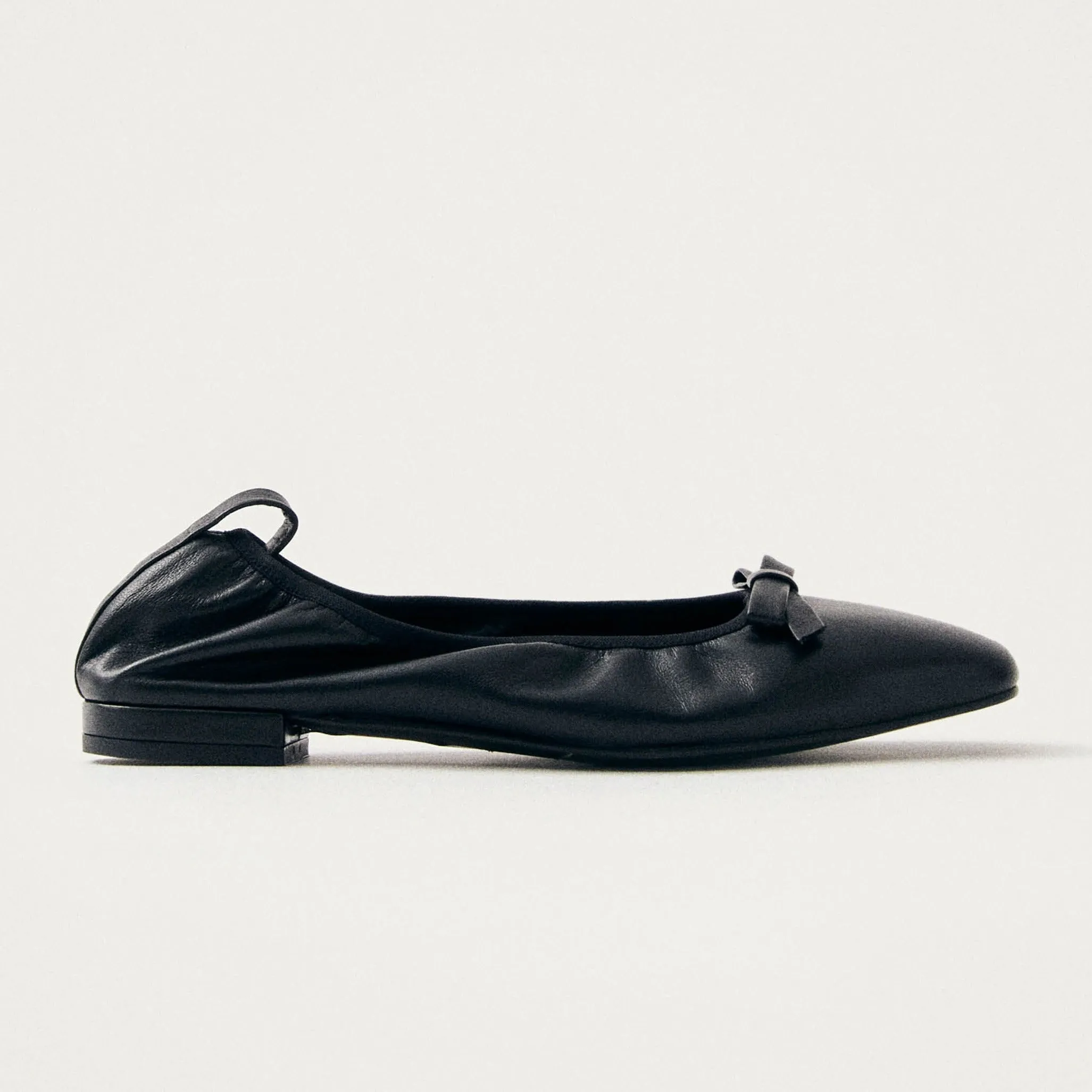 Freya Black Leather Ballet Flats sold by Ivalo.com product image thumbnail 3