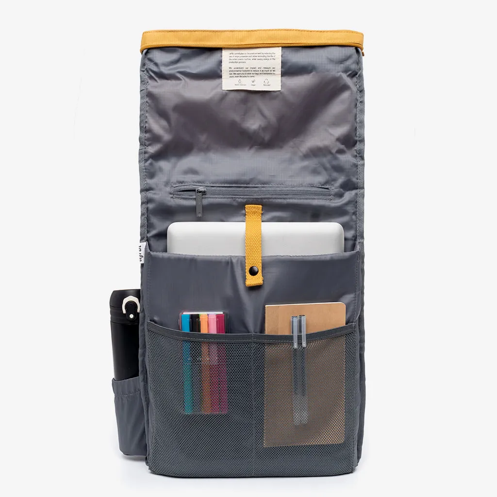 Roll Backpack Mustard sold by Ivalo.com product image thumbnail 2