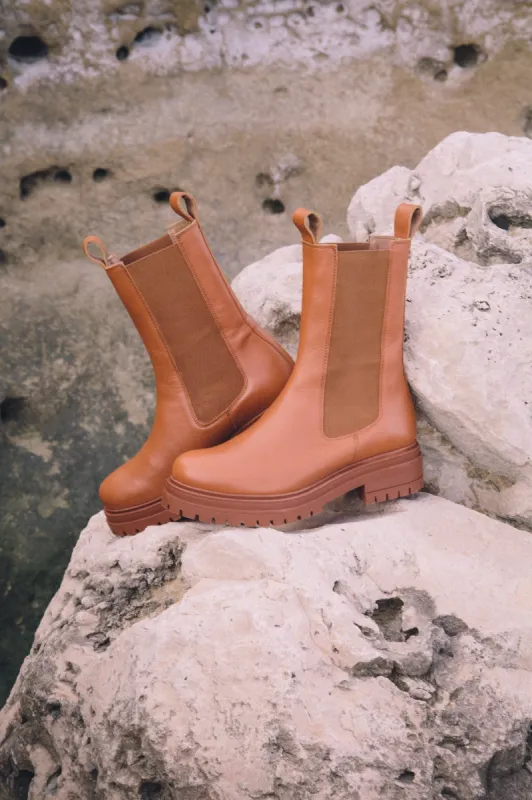 Chelsea High Boots Brown sold by Ivalo.com