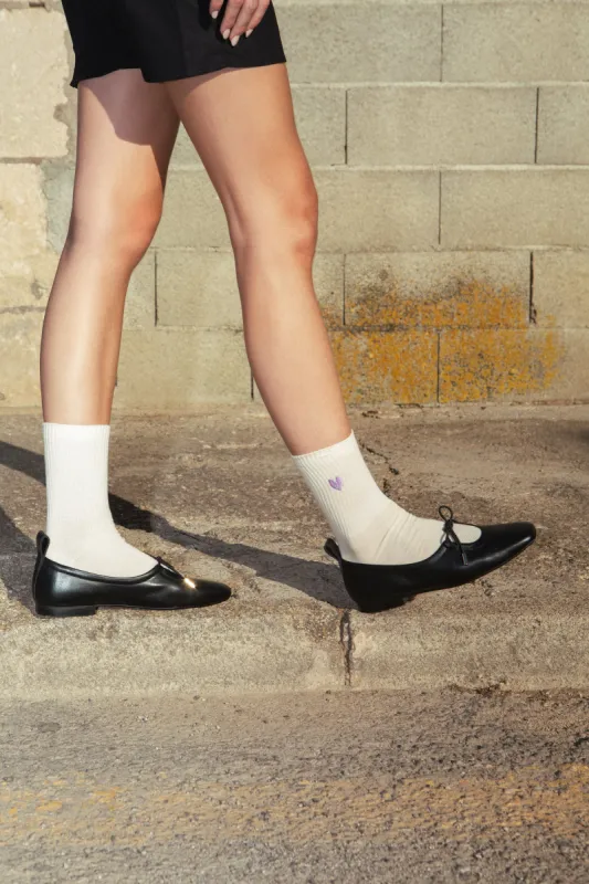 Heart Socks Malve sold by Ivalo.com