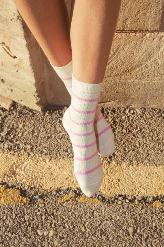 Stripe Socks Pink sold by Ivalo.com