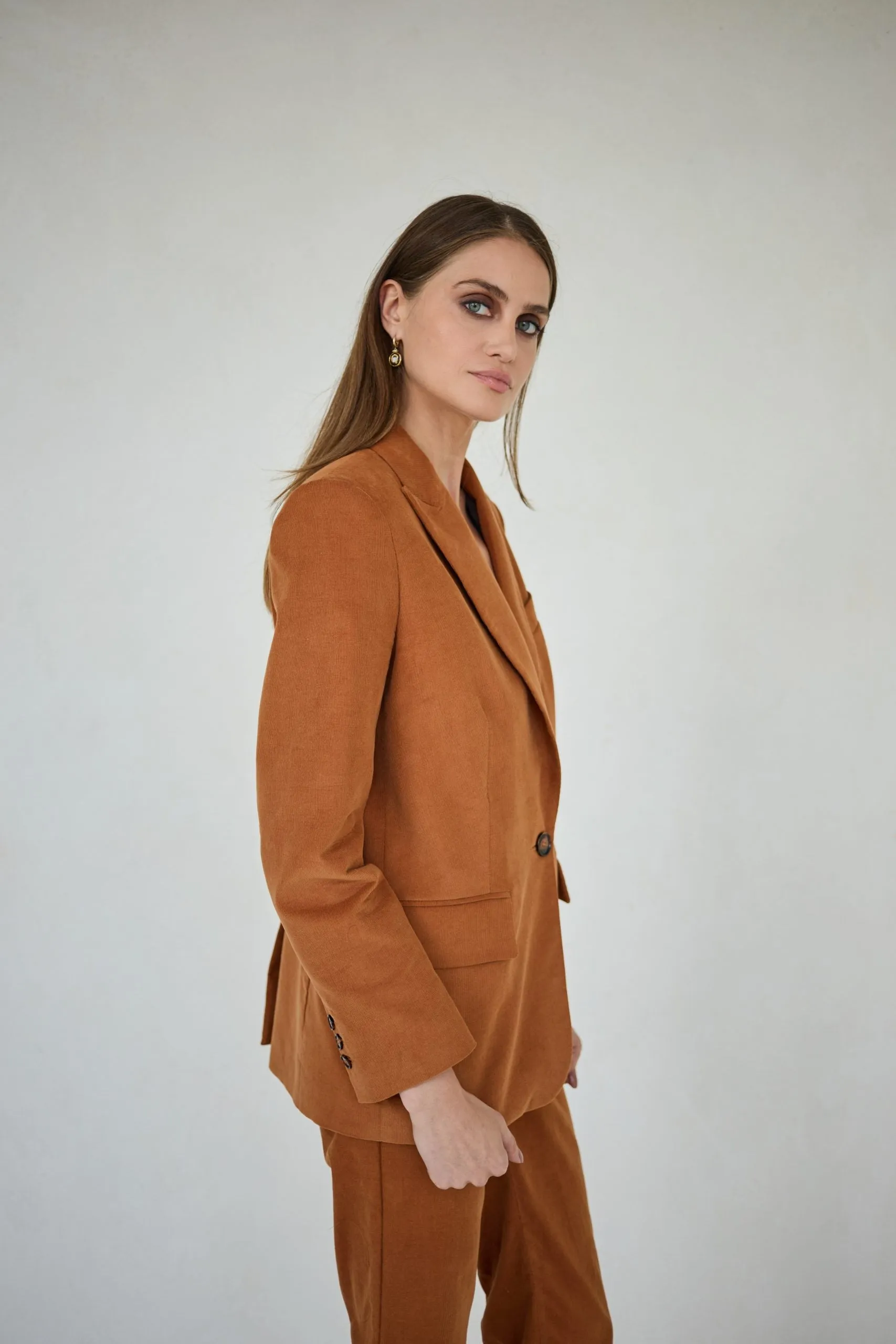 Corduroy Jacket Cognac Brown sold by Ivalo.com product image thumbnail 3