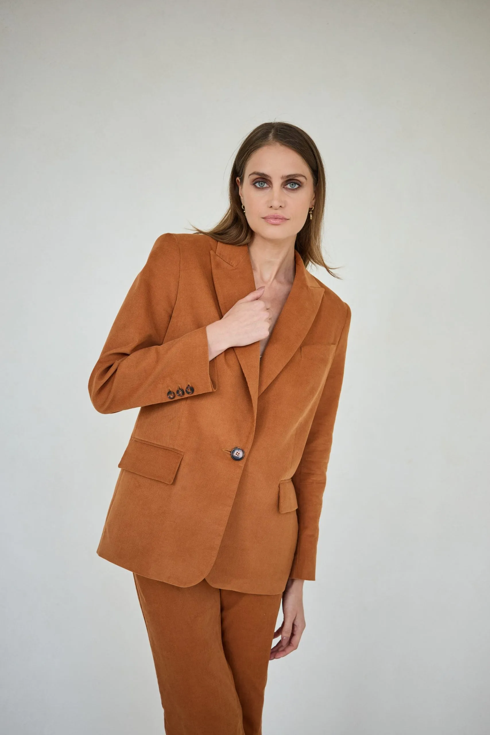 Corduroy Jacket Cognac Brown sold by Ivalo.com product image thumbnail 4