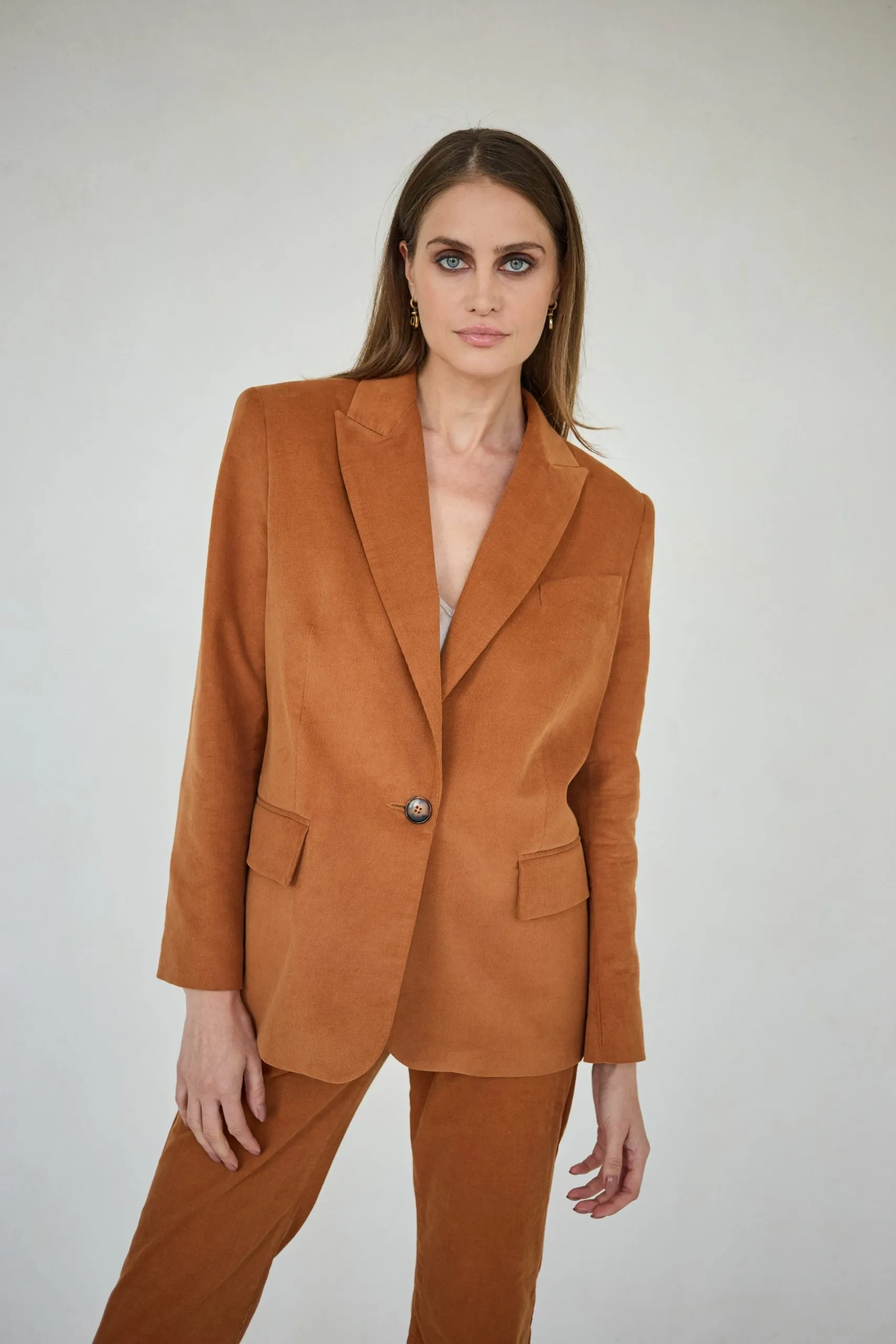 Corduroy Jacket Cognac Brown sold by Ivalo.com