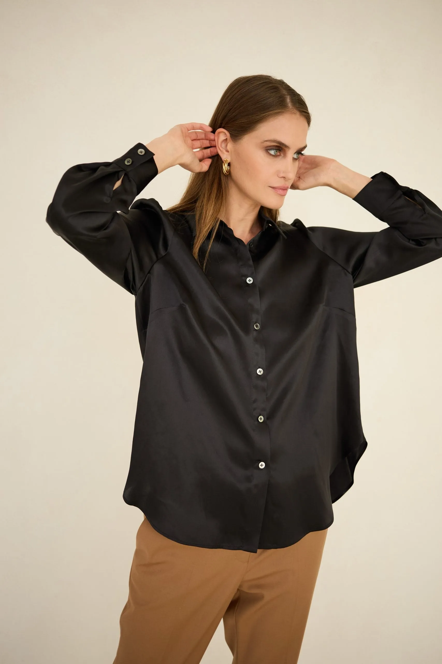 Silk Shirt Black sold by Ivalo.com product image thumbnail 3