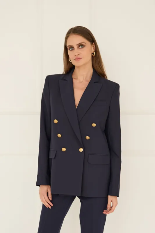Double-breasted Jacket Navy Blue sold by Ivalo.com