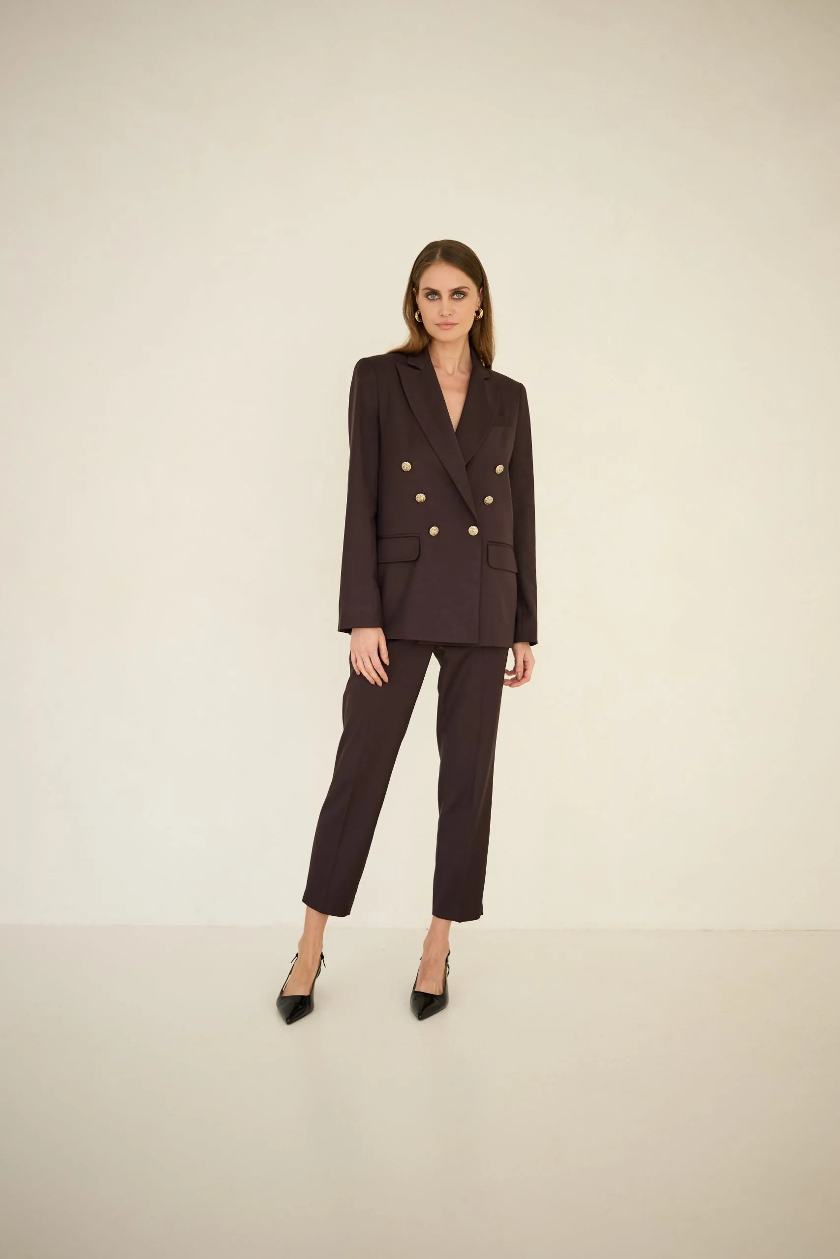 Double-breasted Jacket Chocolate sold by Ivalo.com product image thumbnail 3