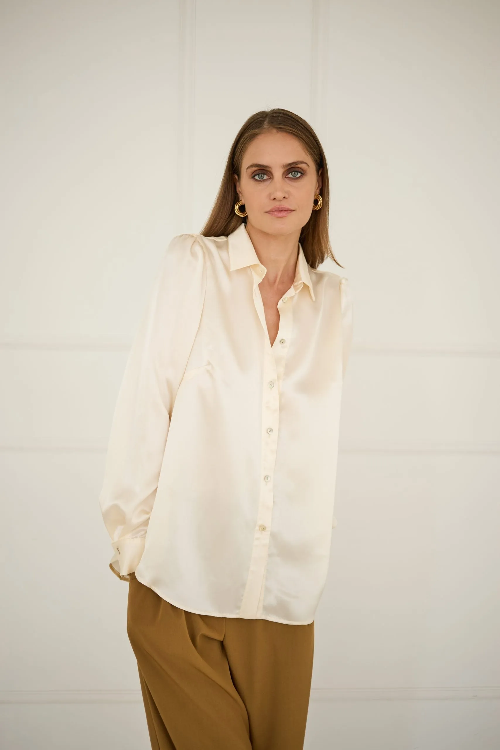 Silk Shirt Ecru sold by Ivalo.com product image thumbnail 4