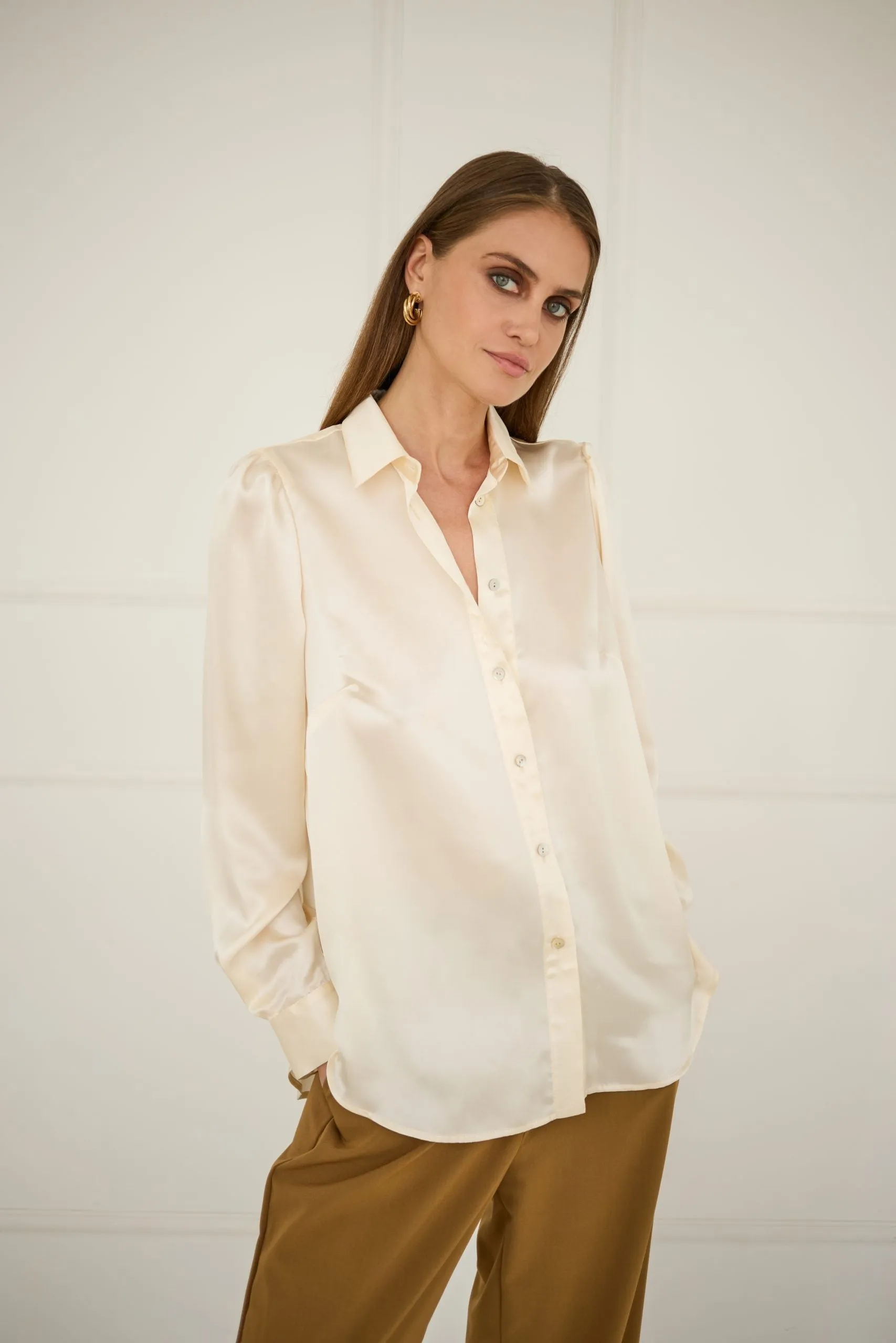 Silk Shirt Ecru sold by Ivalo.com product image thumbnail 2