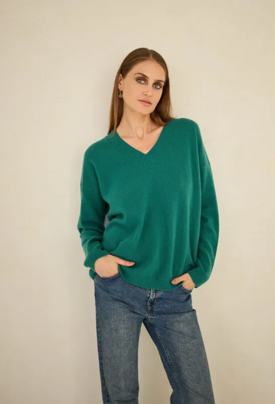 Cashmere Sweater Emerald Green sold by Ivalo.com