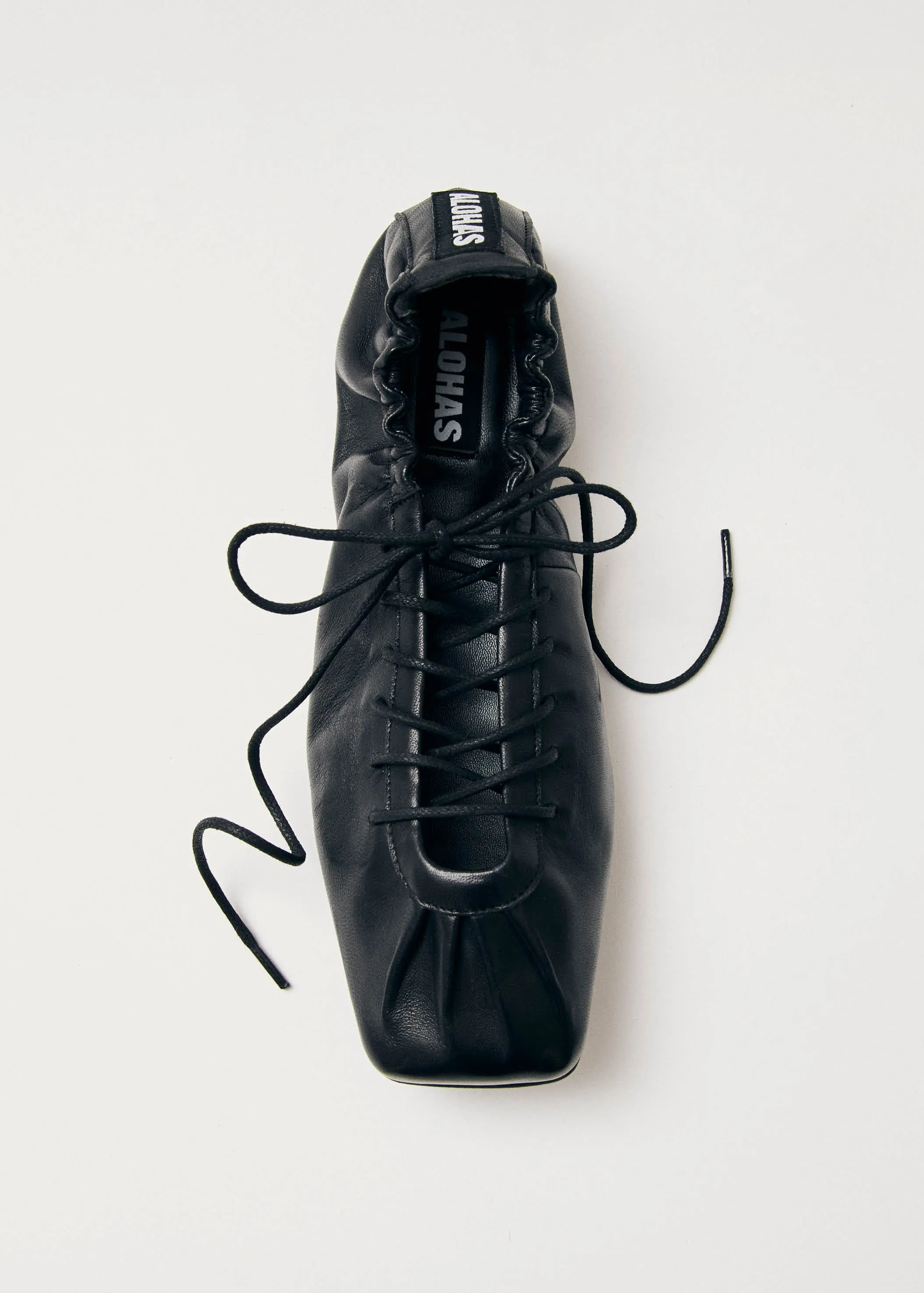 Aureline Black Leather Ballet Flats sold by Ivalo.com