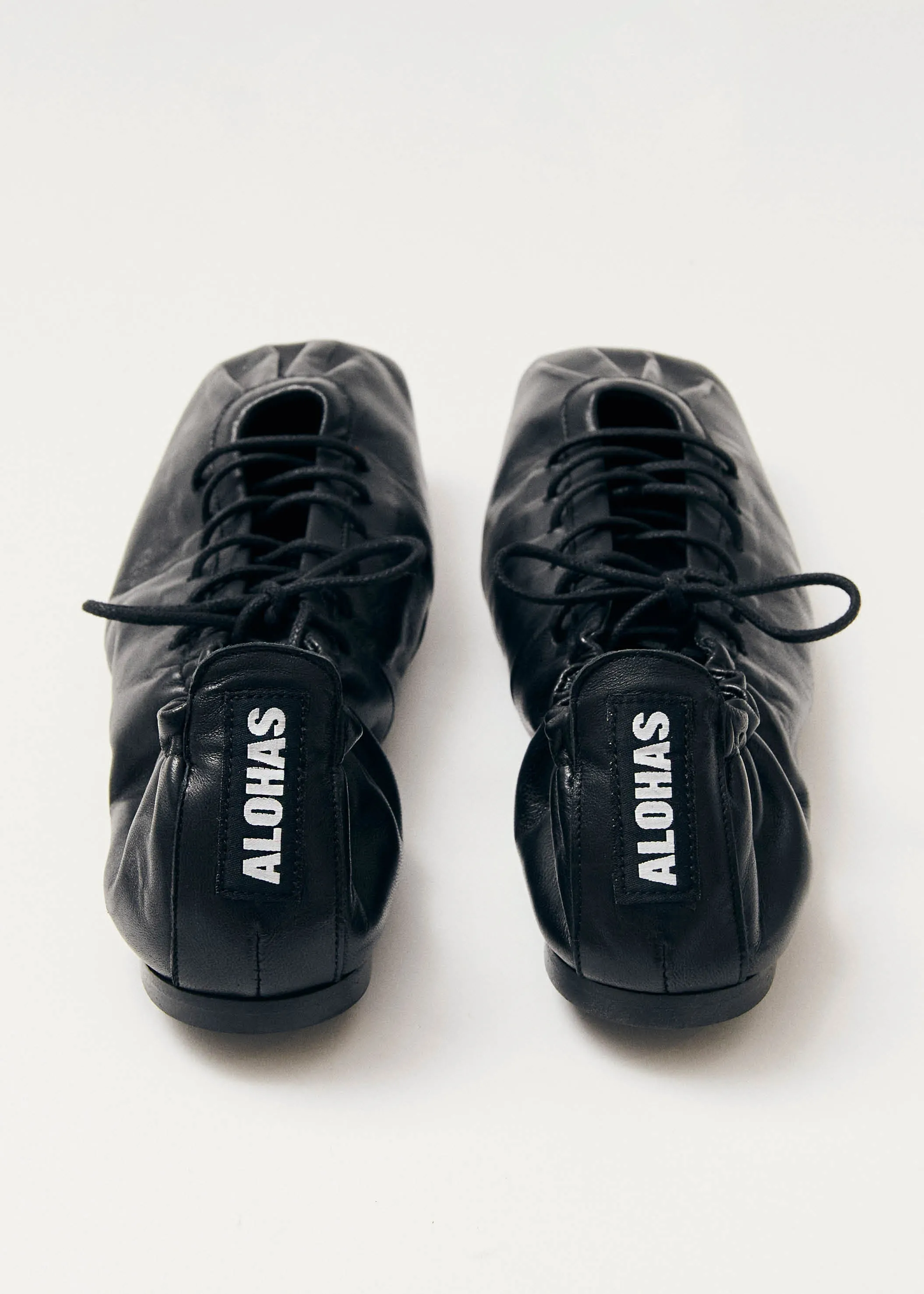 Aureline Black Leather Ballet Flats sold by Ivalo.com product image thumbnail 5