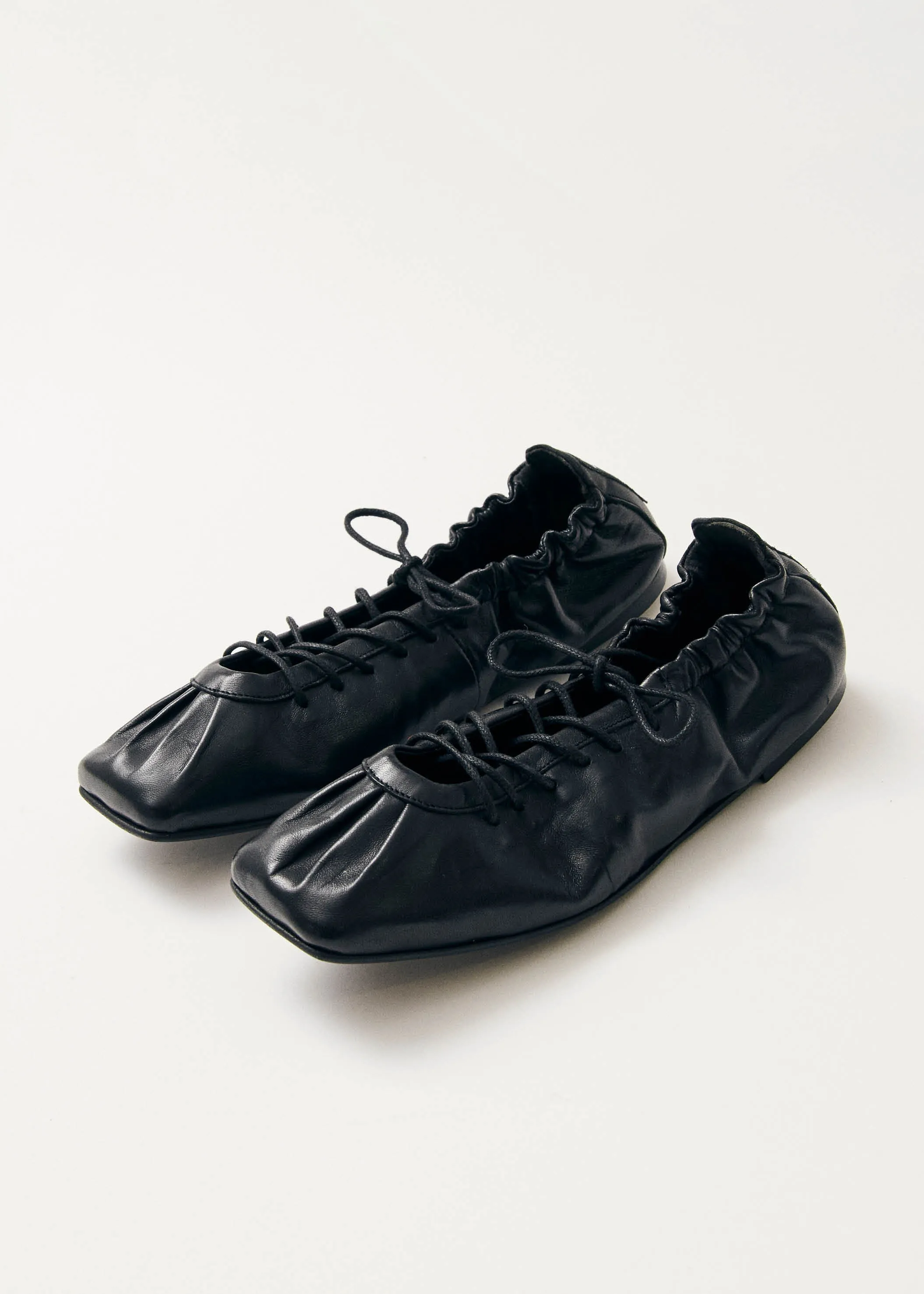 Aureline Black Leather Ballet Flats sold by Ivalo.com product image thumbnail 2