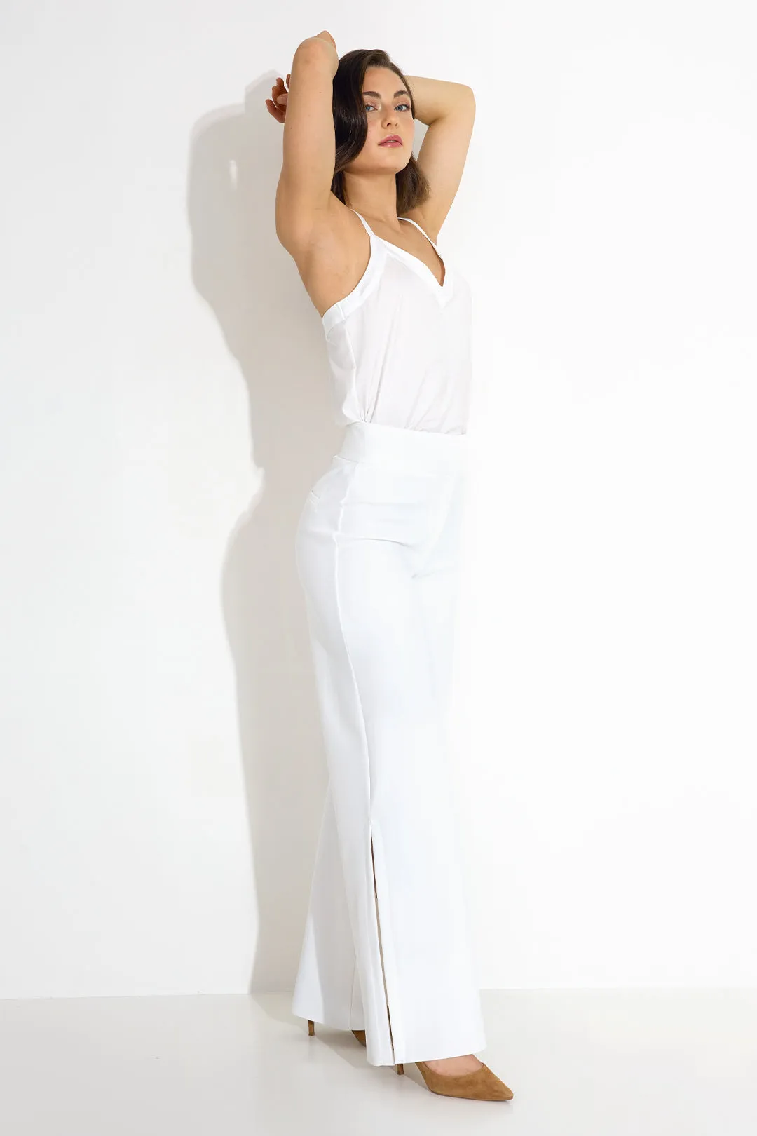Harmony Trousers High Waisted White sold by Ivalo.com product image thumbnail 4