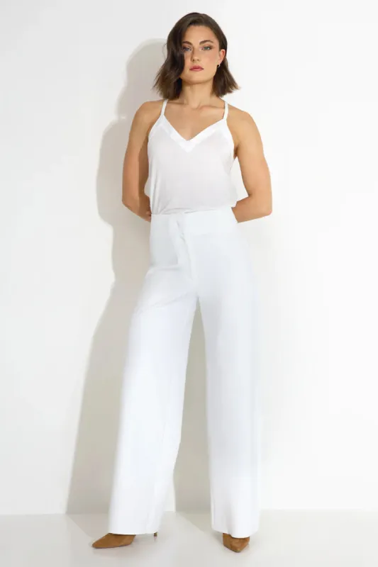 Harmony Trousers High Waisted White sold by Ivalo.com