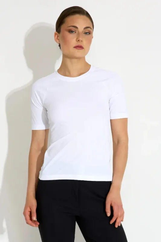 Work Rib Tee White sold by Ivalo.com