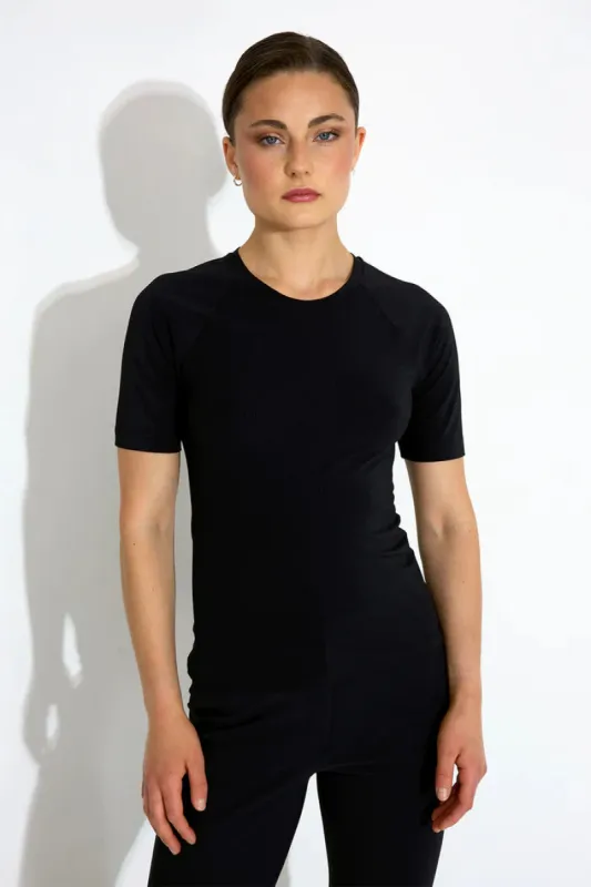 Work Rib Tee Black sold by Ivalo.com
