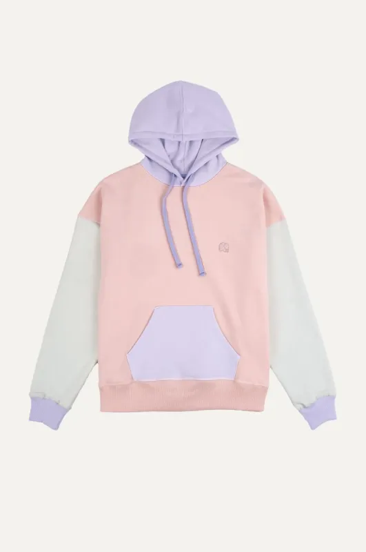 Women's Oversized Color Block Hoodie Pink sold by Ivalo.com