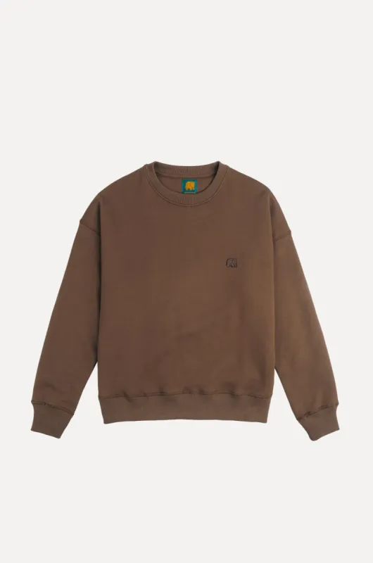 Women's Organic Essential Oversized Sweater Cocoa Brown sold by Ivalo.com