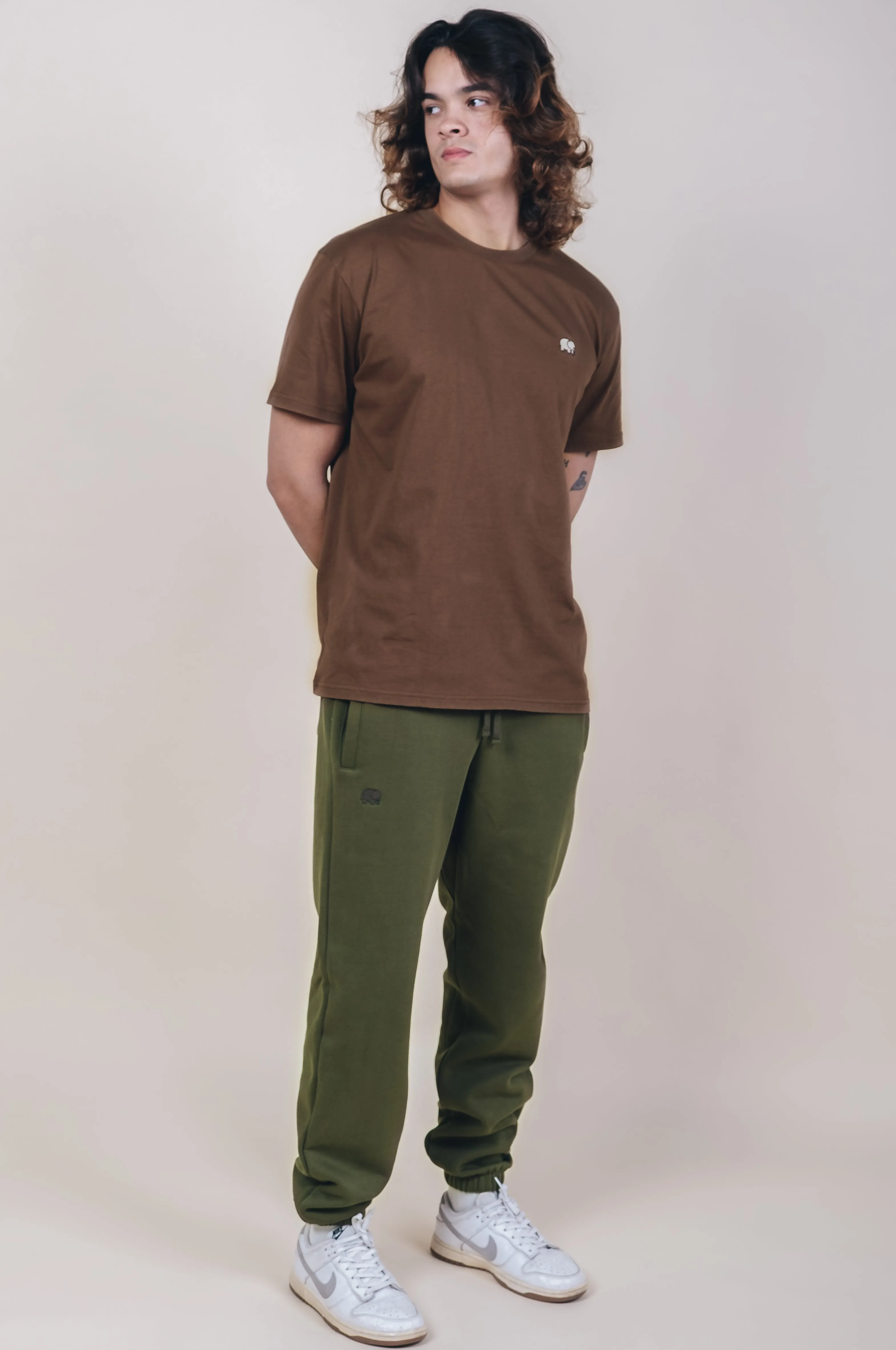 Organic Essential Sweatpants Dark Olive sold by Ivalo.com product image thumbnail 4