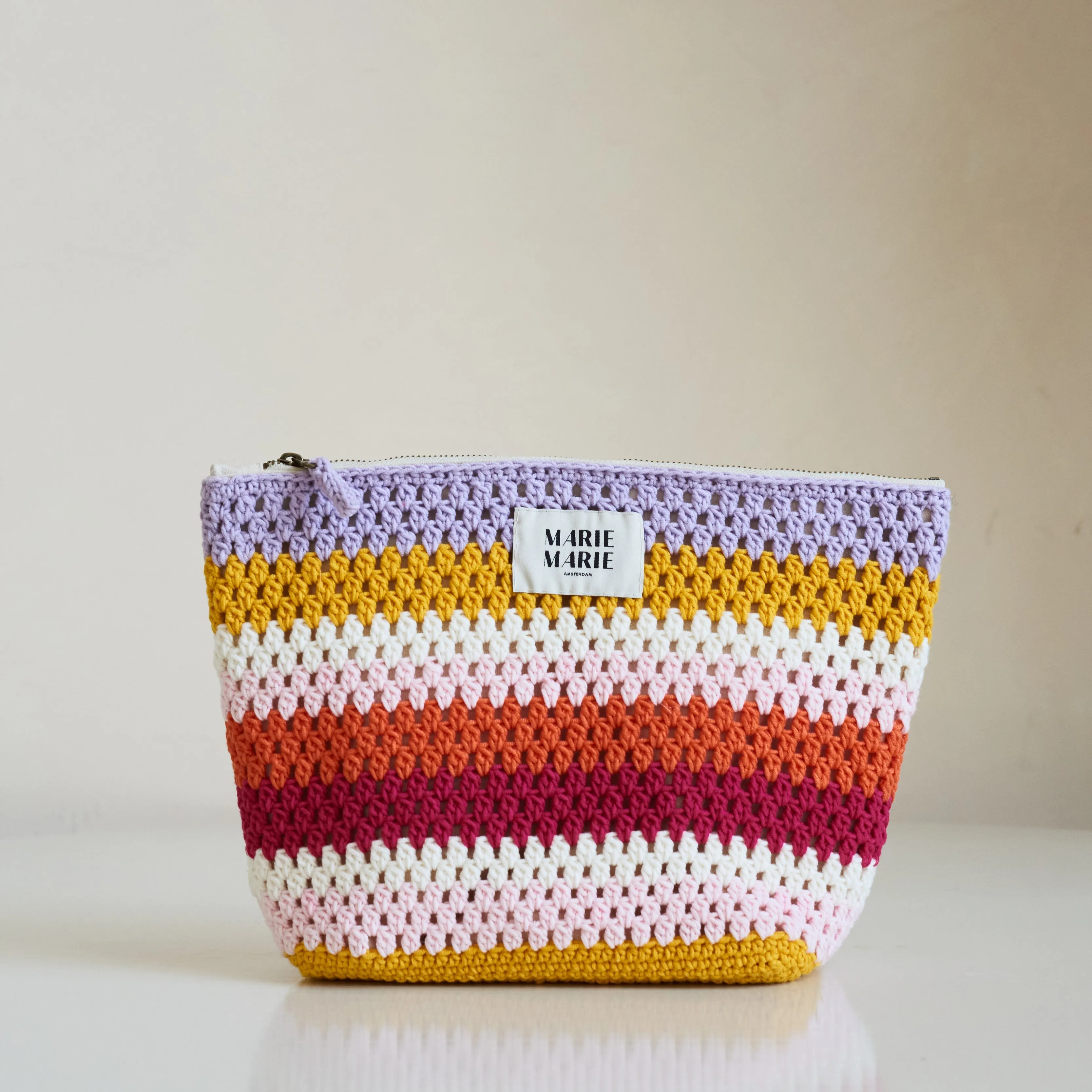 Mel Crochet Pouch Large Striped sold by Ivalo.com