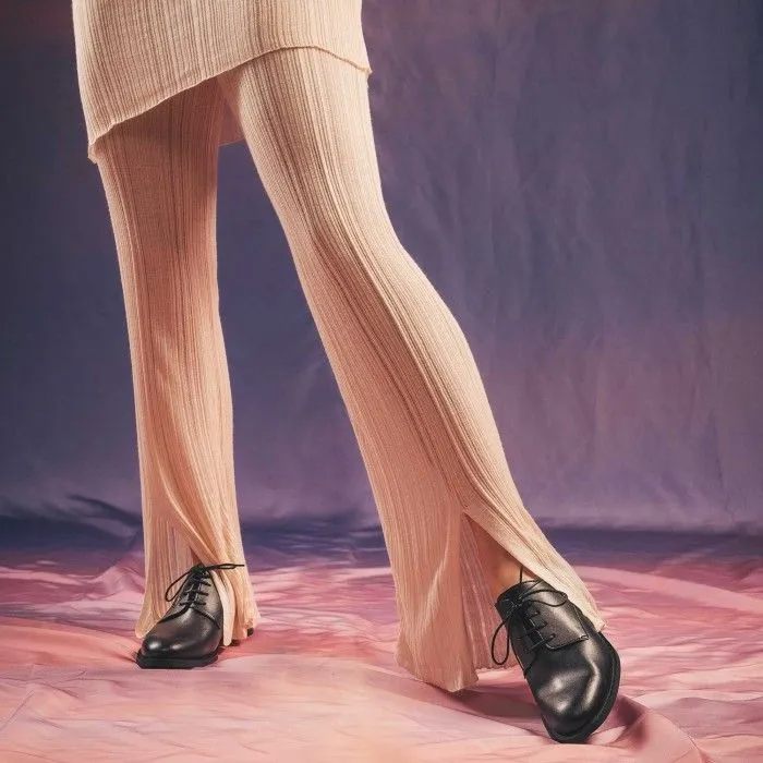 Obe Black Vegan Derby Shoes Flat sold by Ivalo.com product image thumbnail 2