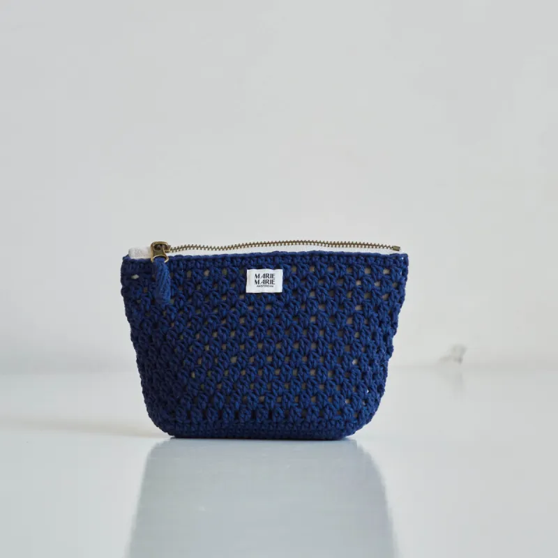 Dark Blue Crochet Pouch Small sold by Ivalo.com