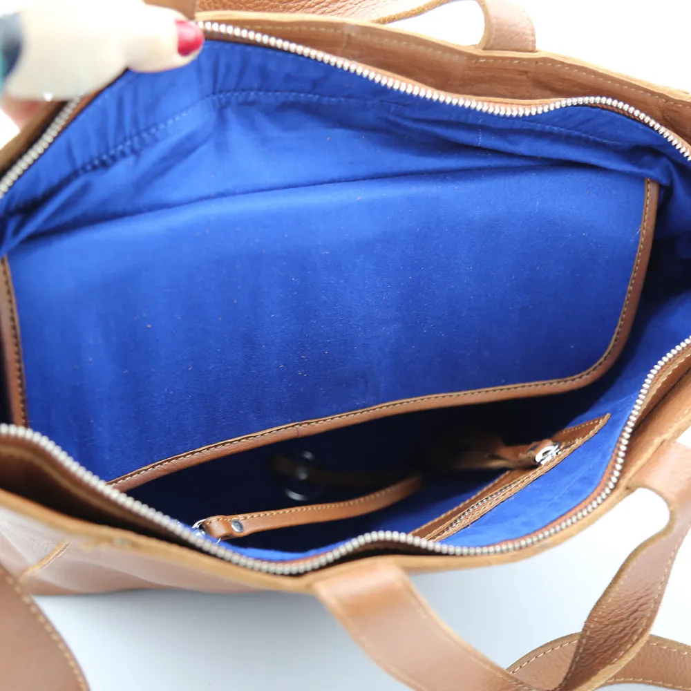 Livia Soft Medium Work Tote Cognac sold by Ivalo.com product image thumbnail 4