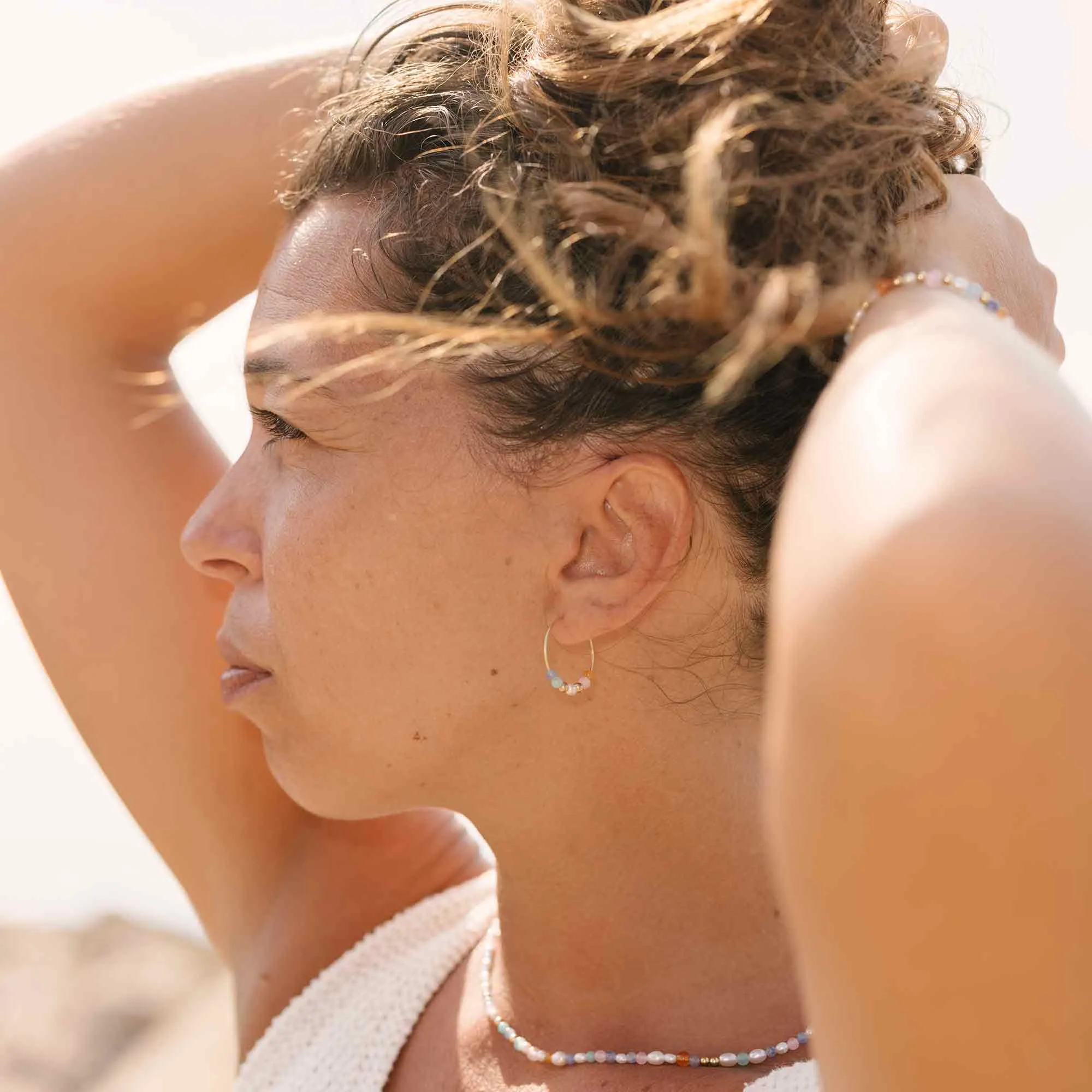 Summer Pearl Hoops sold by Ivalo.com product image thumbnail 2