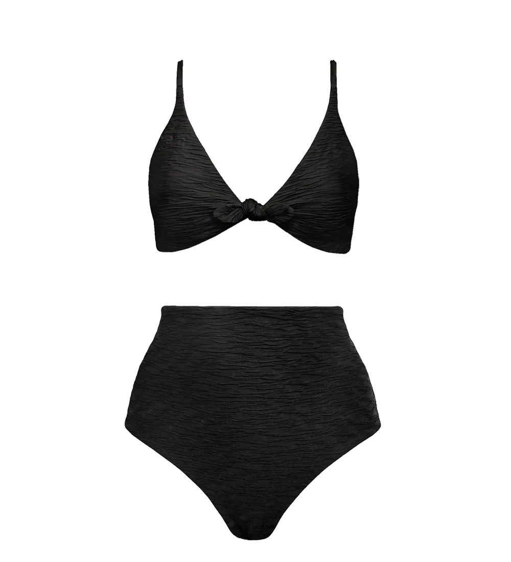 Jacquard Leona + Core High Bikini Set Black sold by Ivalo.com