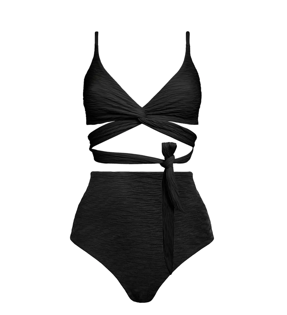 Jacquard Lin + Core High Bikini Set Black sold by Ivalo.com product image thumbnail 3