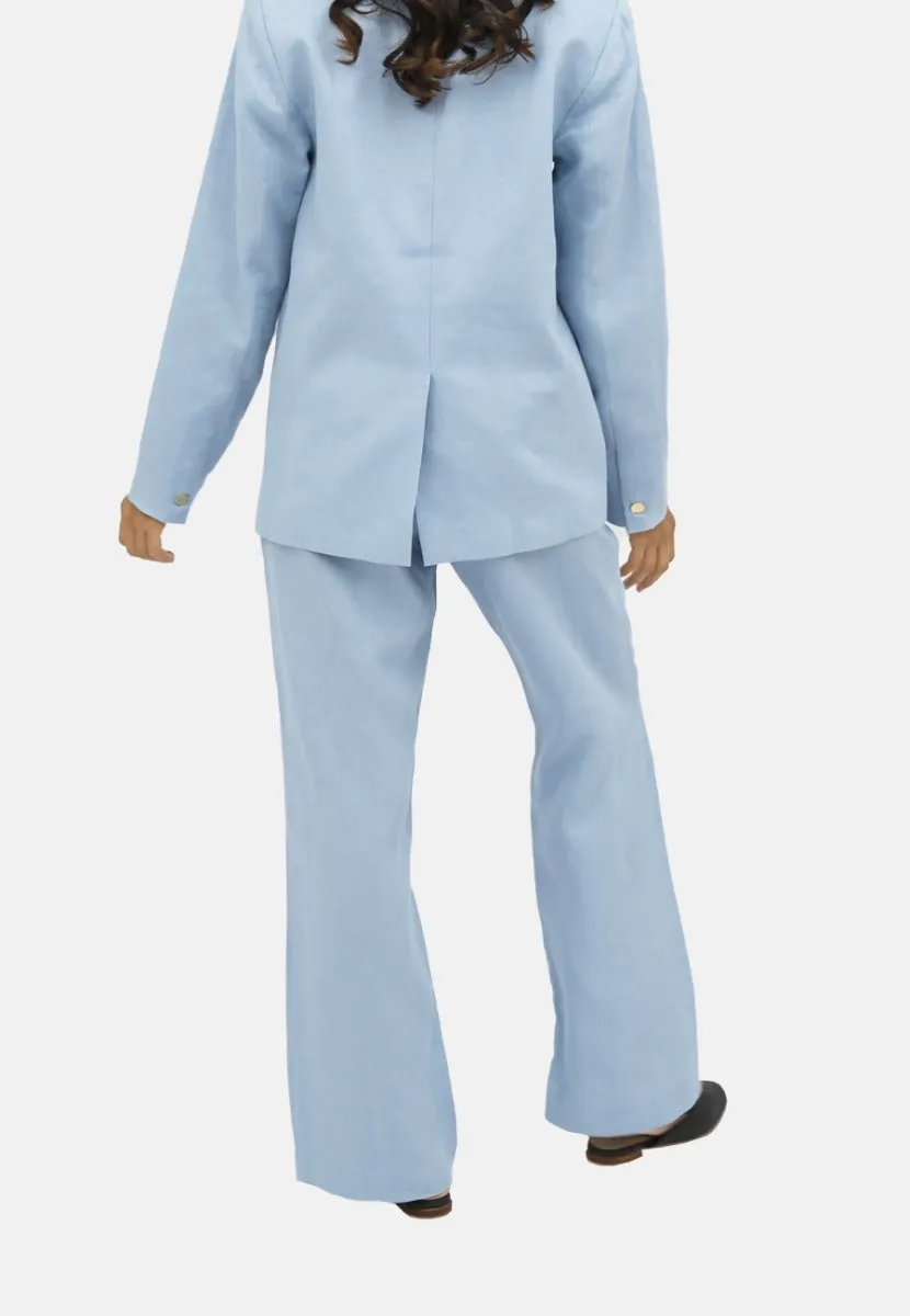 French Riviera Wide Leg Pants Light Blue sold by Ivalo.com product image thumbnail 4