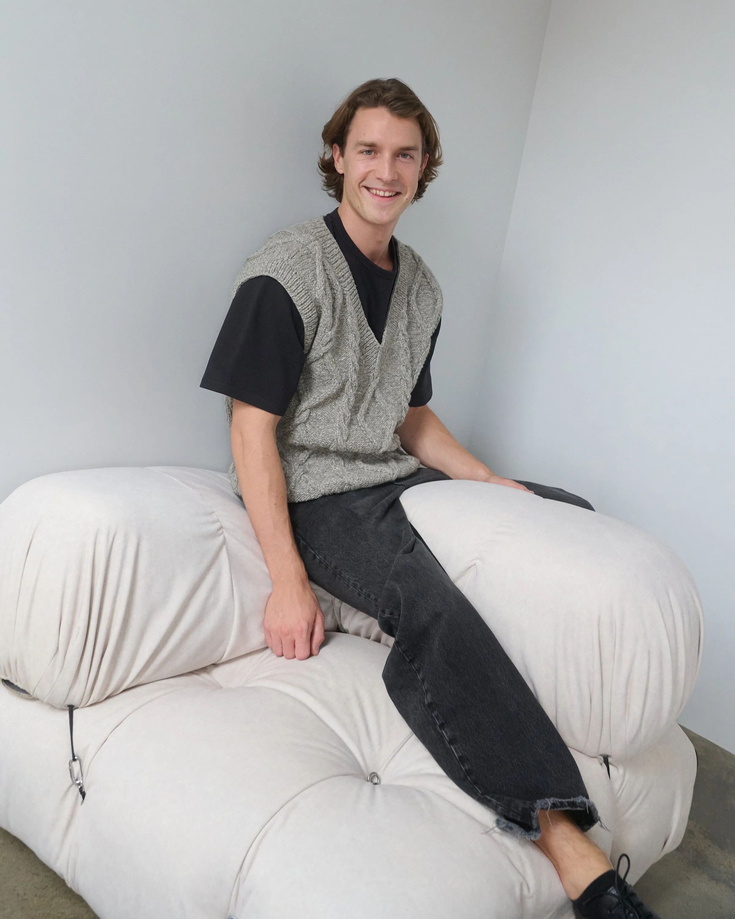 Laimė Alpaca Wool & Cotton Vest Grey sold by Ivalo.com product image thumbnail 4