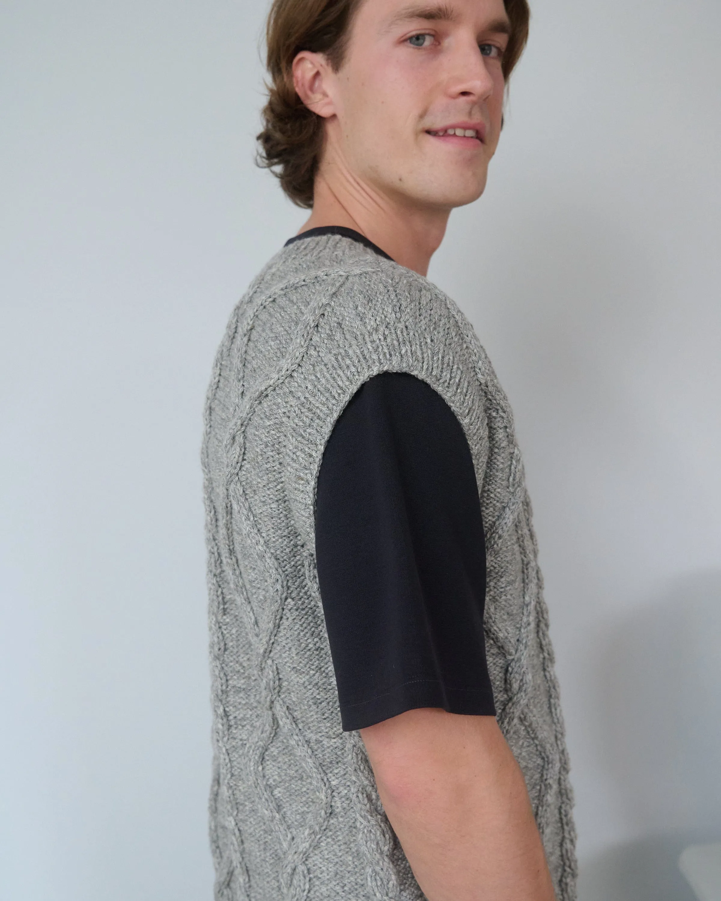 Laimė Alpaca Wool & Cotton Vest Grey sold by Ivalo.com product image thumbnail 5