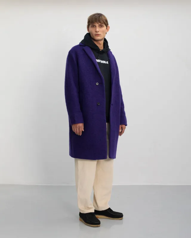 Formal Wool-Blend Coat Purple sold by Ivalo.com