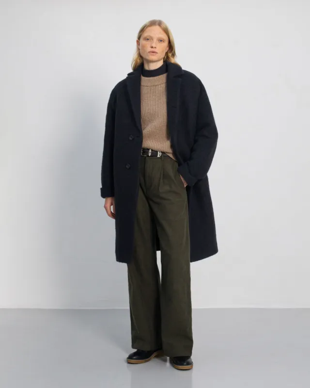 Formal Unisex Wool-Blend Coat Black sold by Ivalo.com