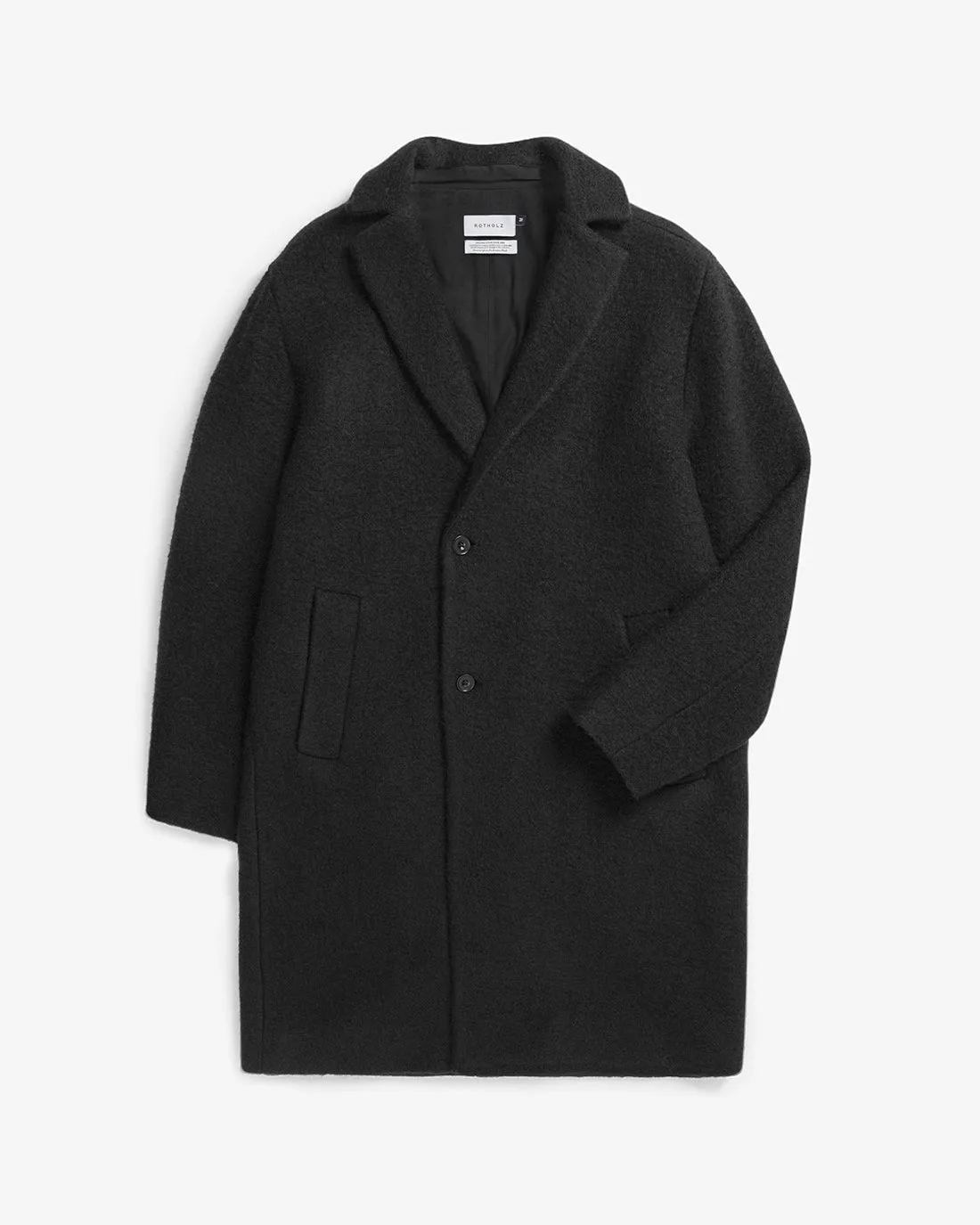Formal Unisex Wool-Blend Coat Black sold by Ivalo.com product image thumbnail 2