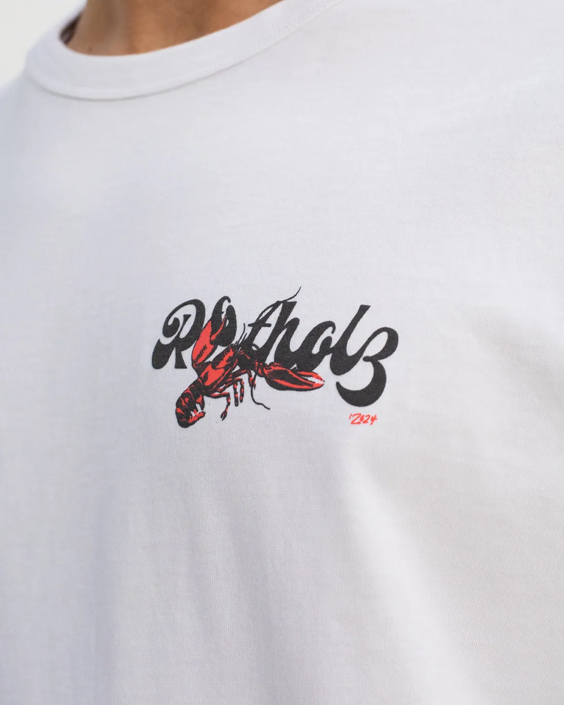 Lobster Logo T-Shirt Classic White sold by Ivalo.com product image thumbnail 5