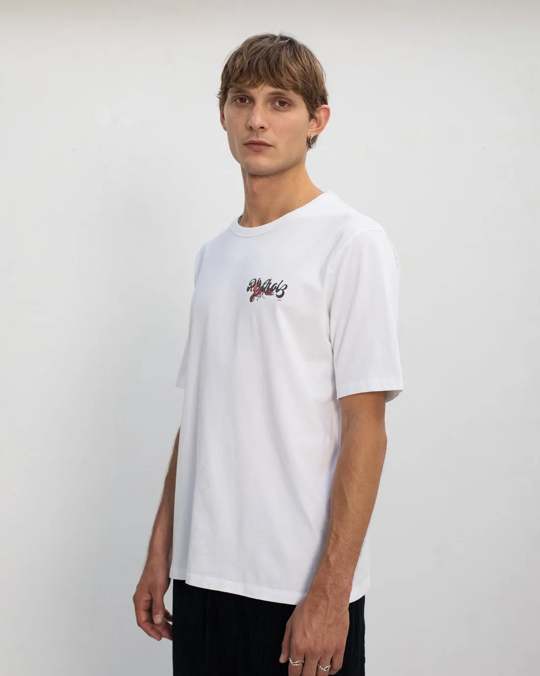 Lobster Logo T-Shirt Classic White sold by Ivalo.com product image thumbnail 4
