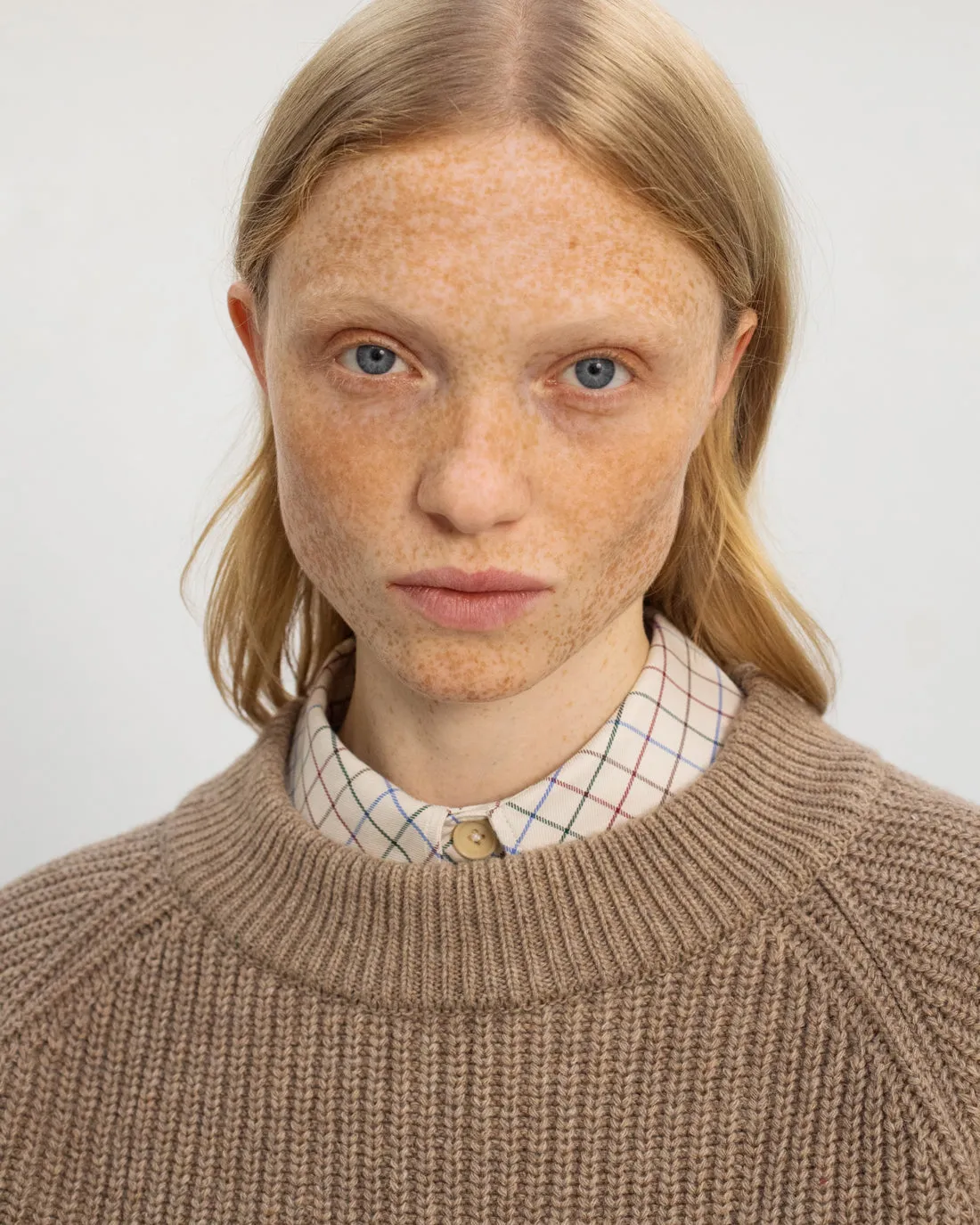 Cropped Knit Sweater Wool-Blend Beige sold by Ivalo.com product image thumbnail 4