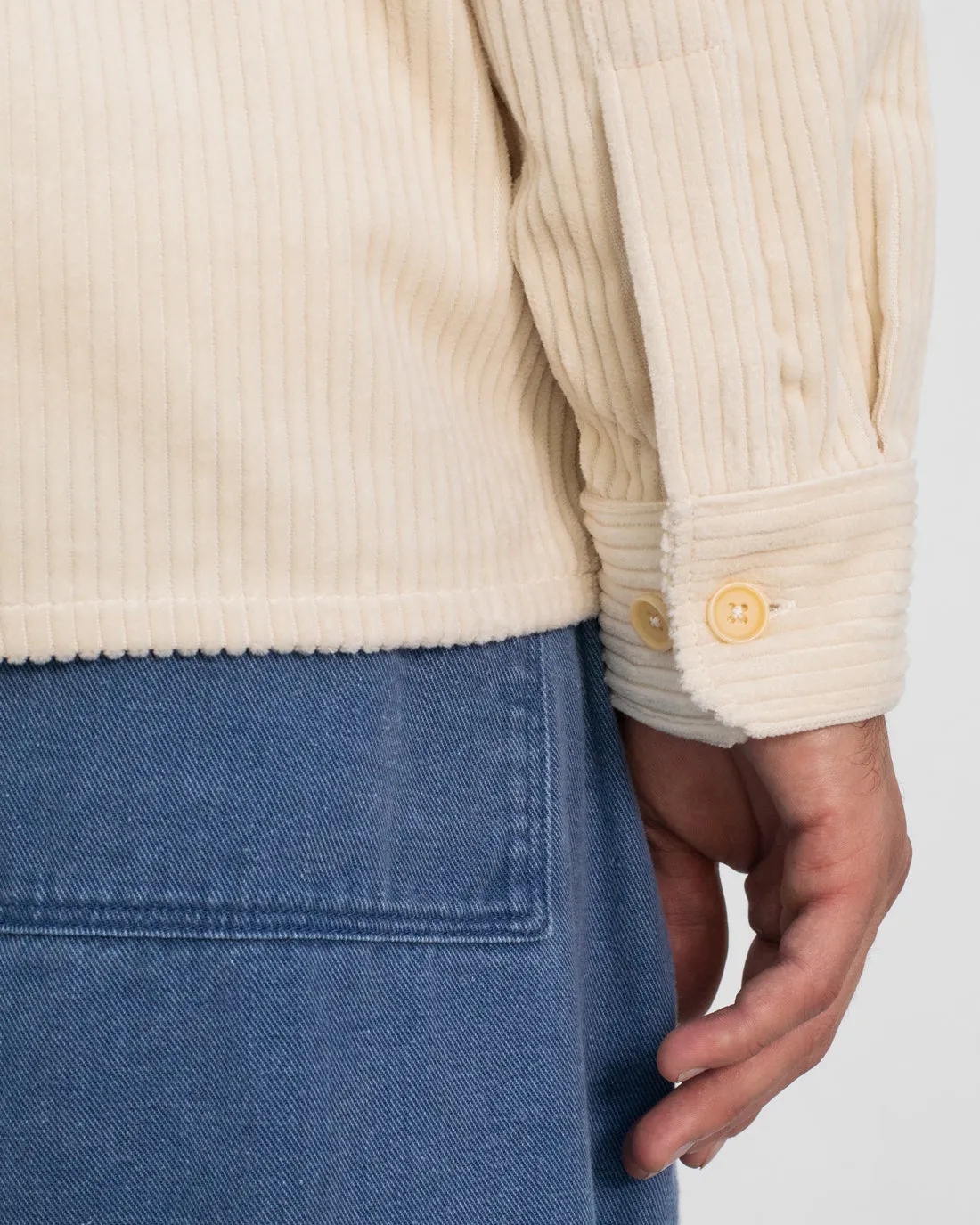 Cord Casual Shirt White sold by Ivalo.com product image thumbnail 5