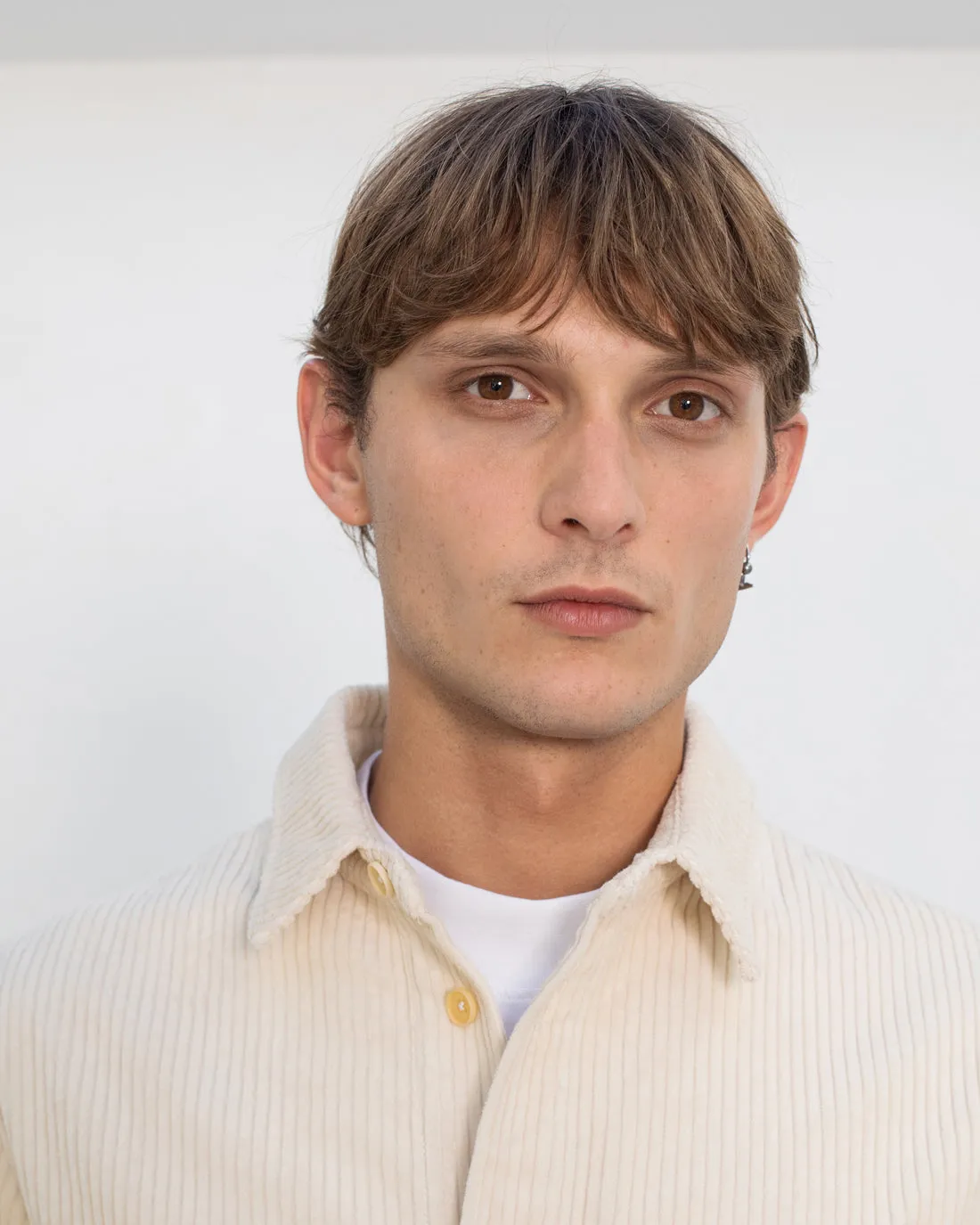 Cord Casual Shirt White sold by Ivalo.com product image thumbnail 2