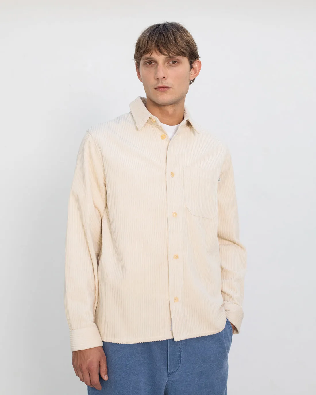 Cord Casual Shirt White sold by Ivalo.com product image thumbnail 3