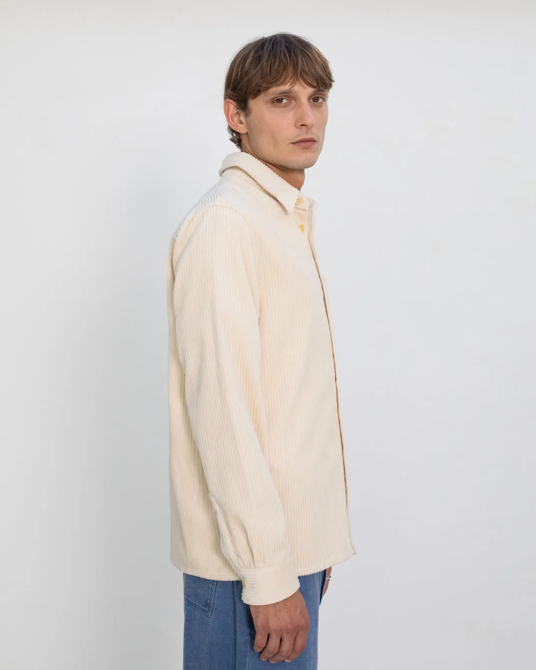 Cord Casual Shirt White sold by Ivalo.com product image thumbnail 4